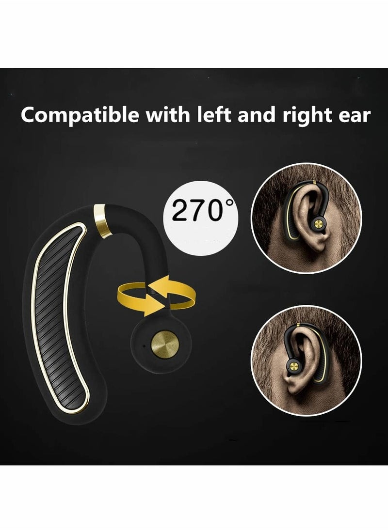 Excefore - Ear Buds Wireless Bluetooth Earbuds, Headphones Single Hook Headphone with Mic Noise Cancelling Waterproof Earphone Hands-Free Cell Phones Earpiece - Image 1