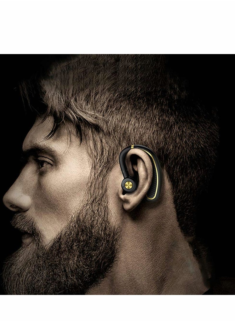 Excefore - Ear Buds Wireless Bluetooth Earbuds, Headphones Single Hook Headphone with Mic Noise Cancelling Waterproof Earphone Hands-Free Cell Phones Earpiece - Image 1
