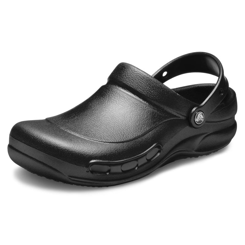 Crocs Unisex Adult Men's and Women's Bistro Clog | Slip Resistant Work Shoes , Black, 11 - Image 1