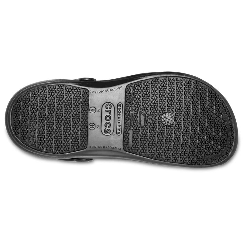 Crocs Unisex Adult Men's and Women's Bistro Clog | Slip Resistant Work Shoes , Black, 11 - Image 3