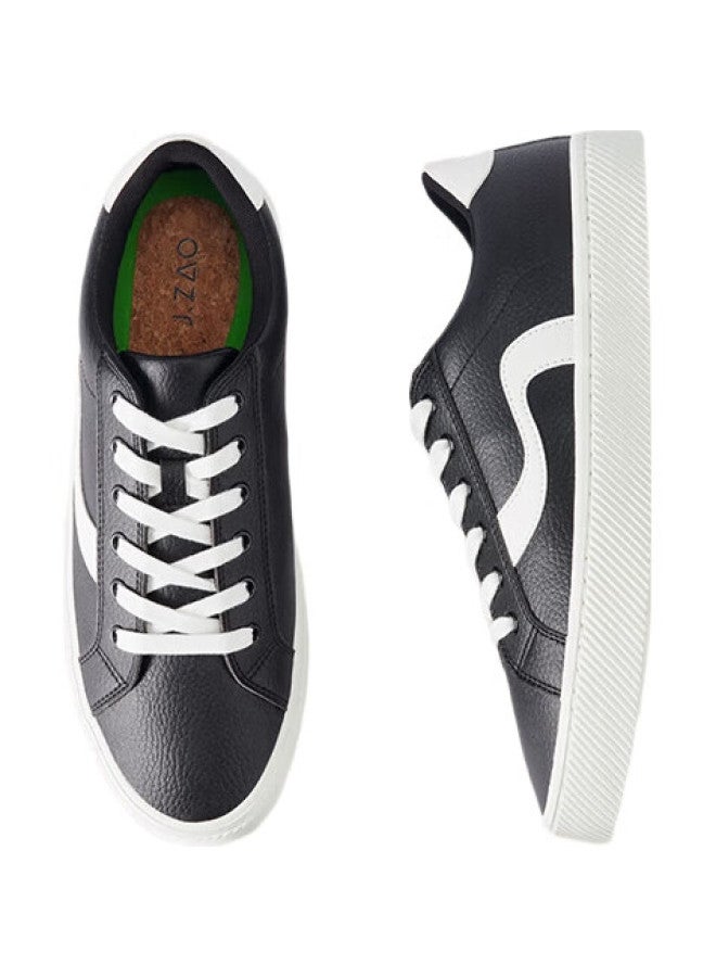 JD.com Jingzao [Lychee Texture Sneakers] Men'S Sports Shoes, White Sneakers, Skateboard Shoes, Trendy Versatile Shan Chuan Series, White, Size 40 - Image 3