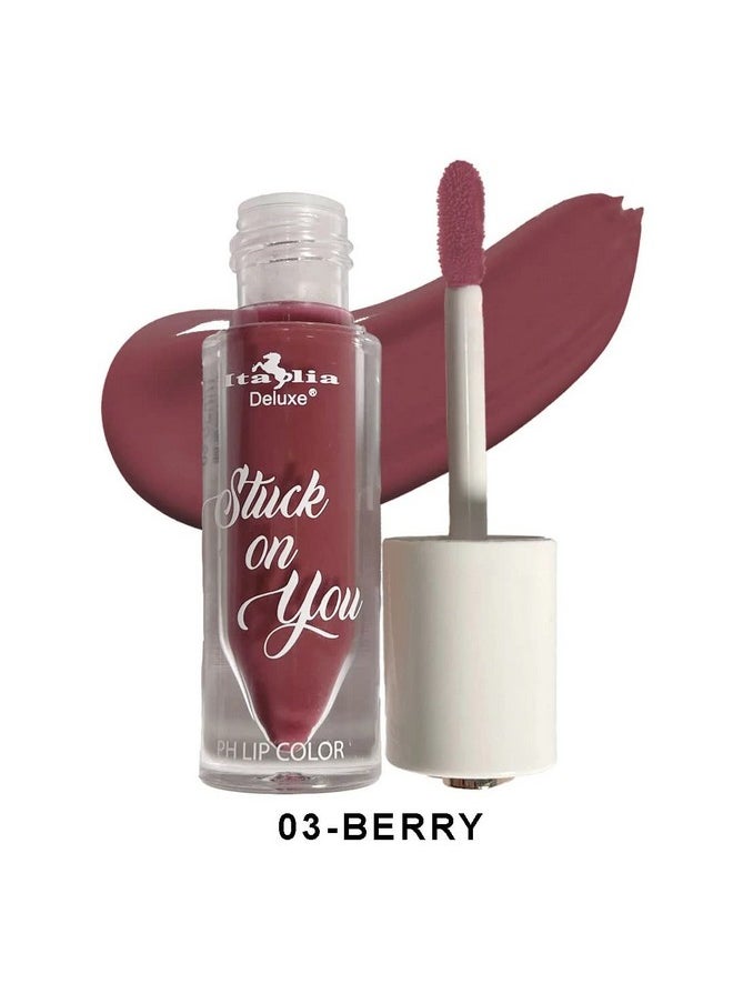 Italia Deluxe Stuck On You Ph Lip Color 6 Piece Set Lasts All Day 0.1058 Ounce  - Image 4
