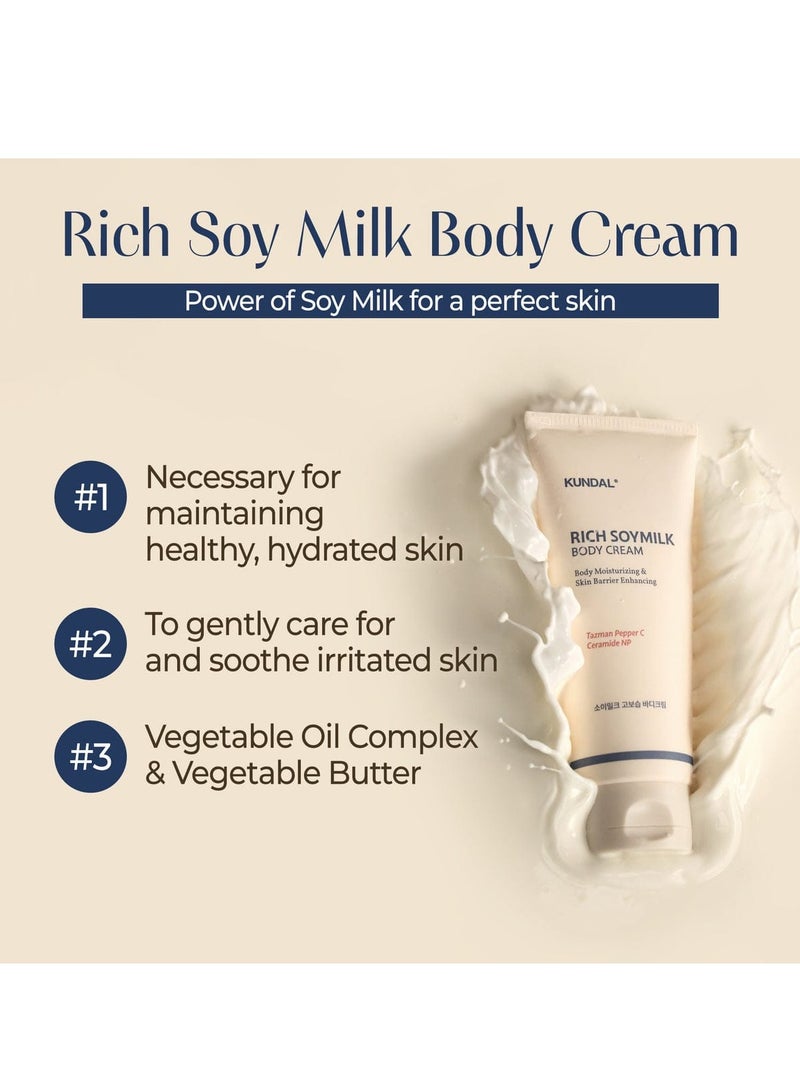 KUNDAL RICH SOYMILK BODY CREAM MELLOW VANILLA 200 ml - Image 4