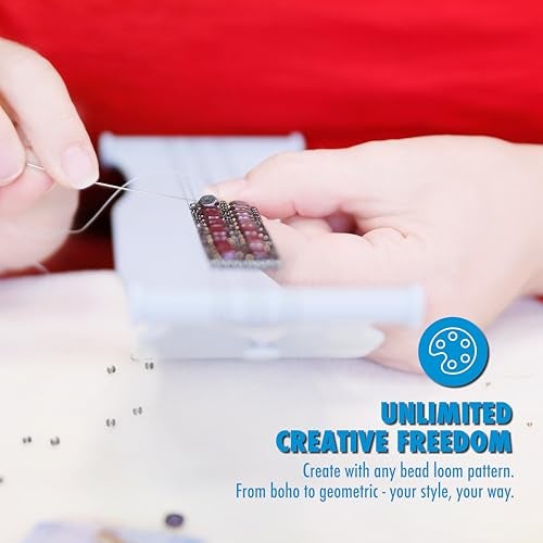 Beadalon Jewel Loom – 2.75" x 10.5" Jewelry Weaving Loom for Bracelets, Cuffs & Bead Patterns - Image 4