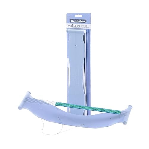 Beadalon Jewel Loom – 2.75" x 10.5" Jewelry Weaving Loom for Bracelets, Cuffs & Bead Patterns - Image 1