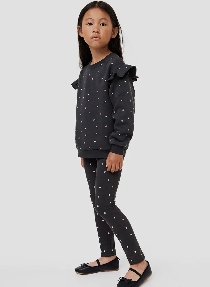 اتش اند ام Kids Brushed-Inside Leggings