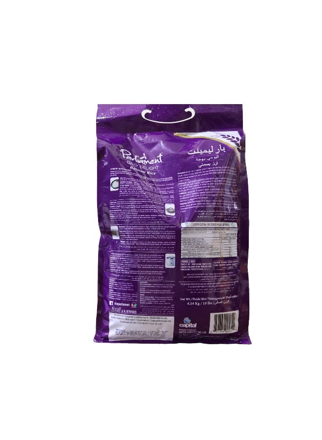 Parliament Daily Delight Basmati Rice 4.54 Kg/10Lbs - Image 2