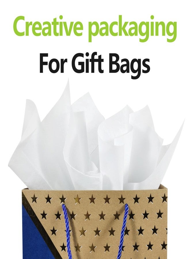 Bobobag 50 Sheets 20''X28'' Full Size White Tissue Paper Bulk for Gift Bags Gift Wrapping Weddings Birthday Showers Arts Craft Party Decoration - Image 3
