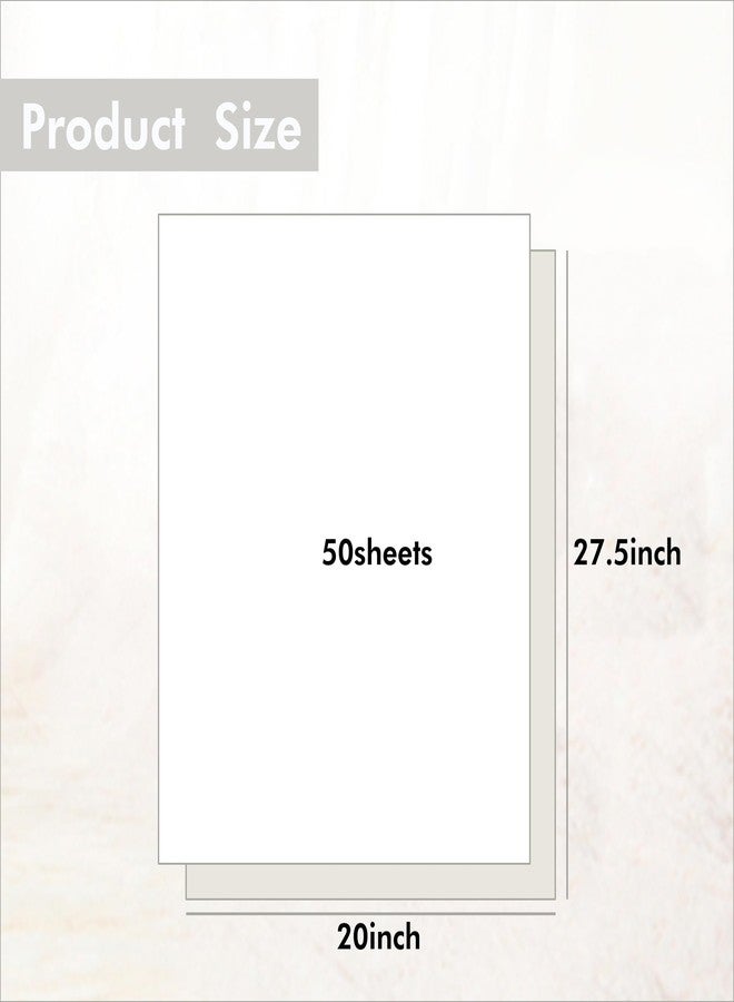 Bobobag 50 Sheets 20''X28'' Full Size White Tissue Paper Bulk for Gift Bags Gift Wrapping Weddings Birthday Showers Arts Craft Party Decoration - Image 2