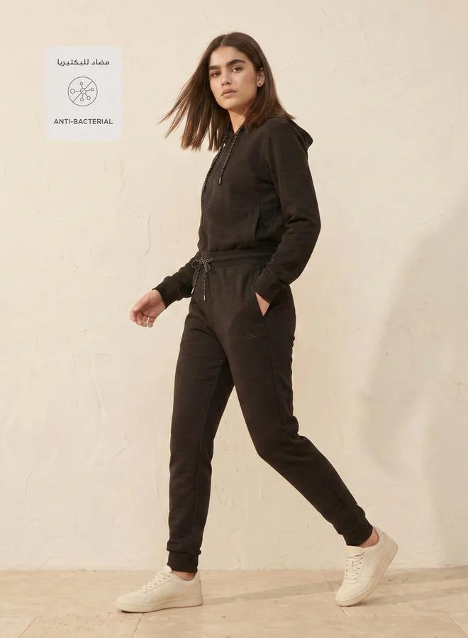 Kappa Black Kappa Women Drawstring Waist Joggers for Women | Best Price UAE