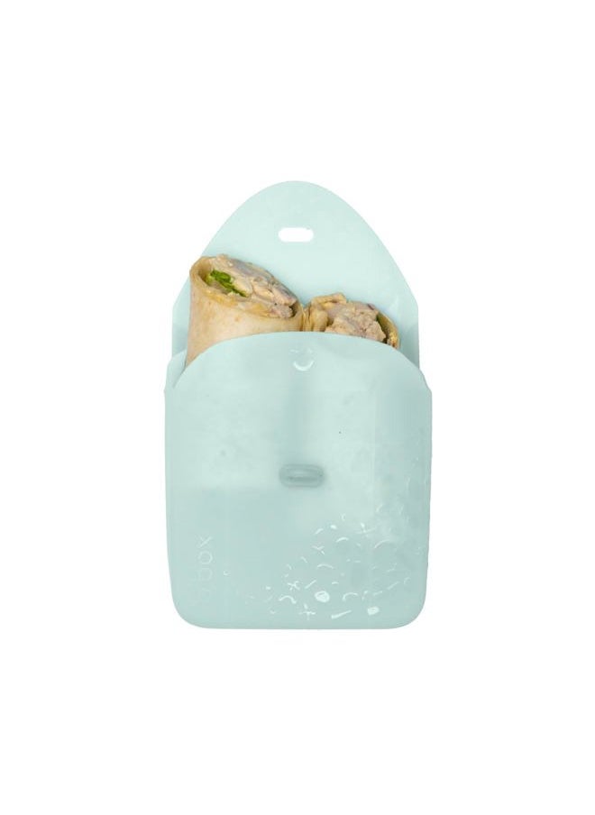 b.box NEW Silicone Sandwich Pocket | Reusable Silicone Pouch, Bento Box Divider | Fits in Lunch Box | Microwave, Freezer & Dishwasher Safe | Food Meal Prep Storage Container (Ages 3+, Forest)  - Image 1