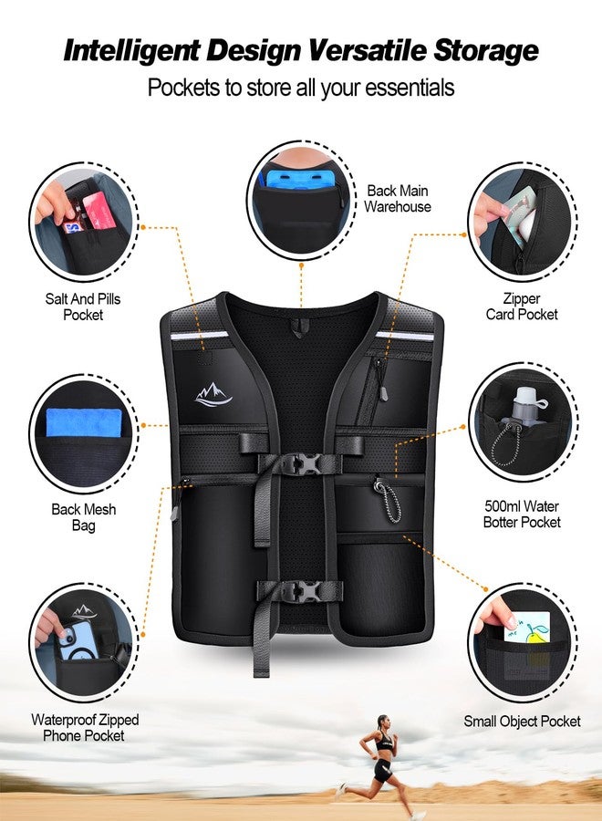 ISEYOU Running Vest for Women Men, Reflective Hydration Vest with Adjustable Waistband & Phone Pocket, Lightweight Breathable Running Water Vest for Jogging Hiking Trail Cycling and Marathon Race - Image 3