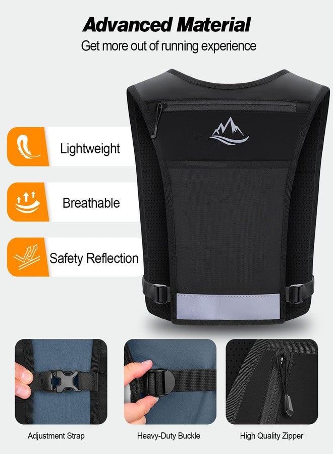 ISEYOU Running Vest for Women Men, Reflective Hydration Vest with Adjustable Waistband & Phone Pocket, Lightweight Breathable Running Water Vest for Jogging Hiking Trail Cycling and Marathon Race - Image 2