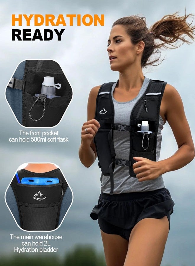 ISEYOU Running Vest for Women Men, Reflective Hydration Vest with Adjustable Waistband & Phone Pocket, Lightweight Breathable Running Water Vest for Jogging Hiking Trail Cycling and Marathon Race - Image 4