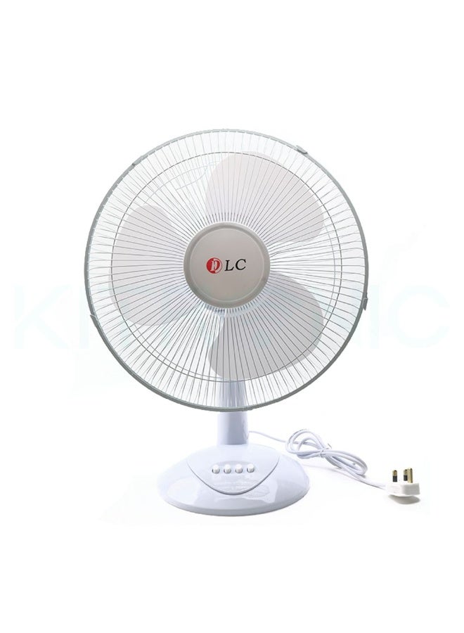 LC DLC Table Fan Model DLC-1640T – Classic Design, 3-Speed Cooling – Quiet and Efficient Desk Fan for Home and Office - Image 3