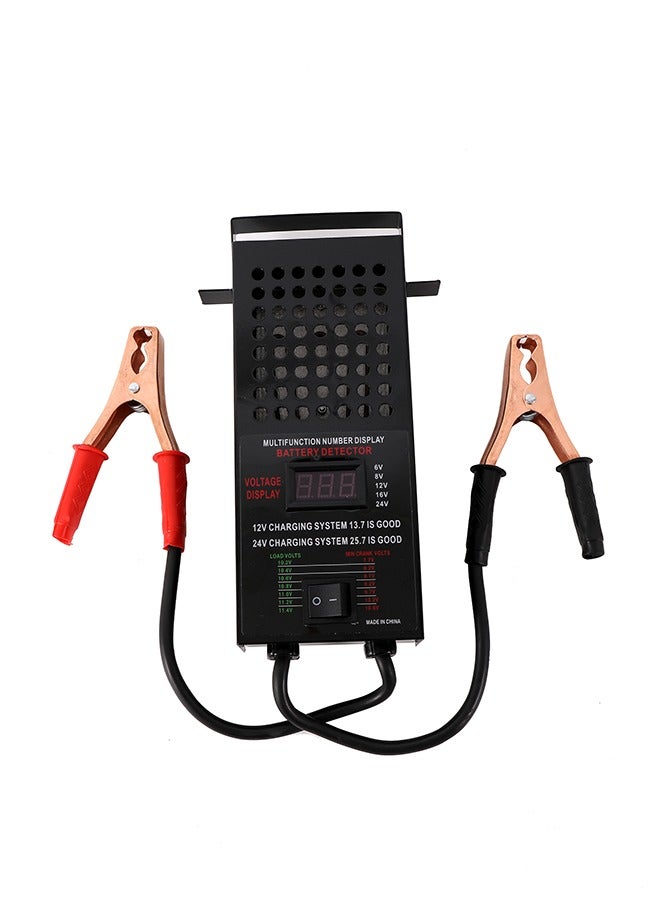 LAWAZIM Digital Battery Tester - Durable Portable Voltage Analyzer with Insulated Copper Clips and Anti-Spark Design - for Battery Health Check, Car, Motorcycle Diagnostics and Preventive Maintenance - Image 3