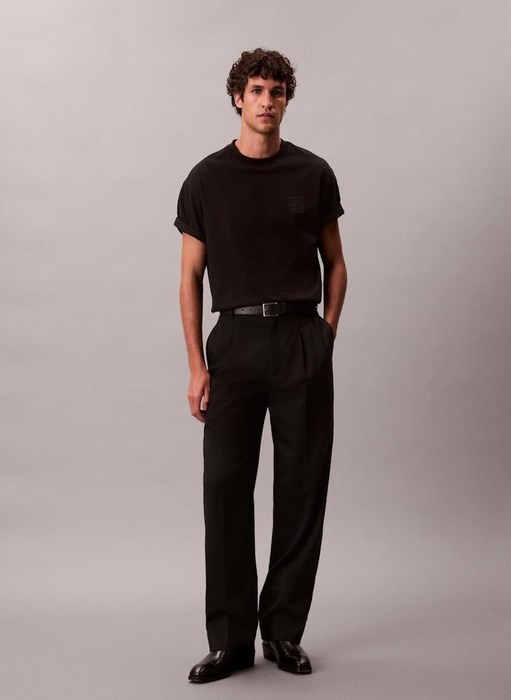 CALVIN KLEIN Short Sleeve Crew Neck Patch T-Shirt - Image 5