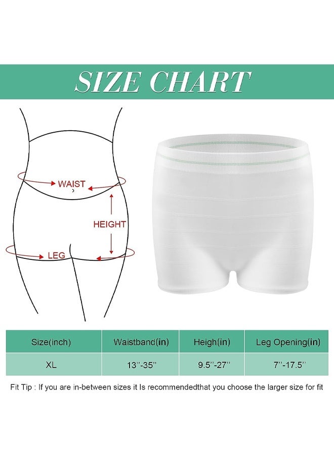 DUNISO 8 Pack Women's Disposable Underwear，Disposable High Waist Postpartum High-elastic Underwear，Breathable Mesh Panties C Section，Soft, Breathable, Stretchy，Suitable for Women After Surgery，Pregnant Women, Postpartum Women, Incontinent Elderly and Patients，XL  - Image 5
