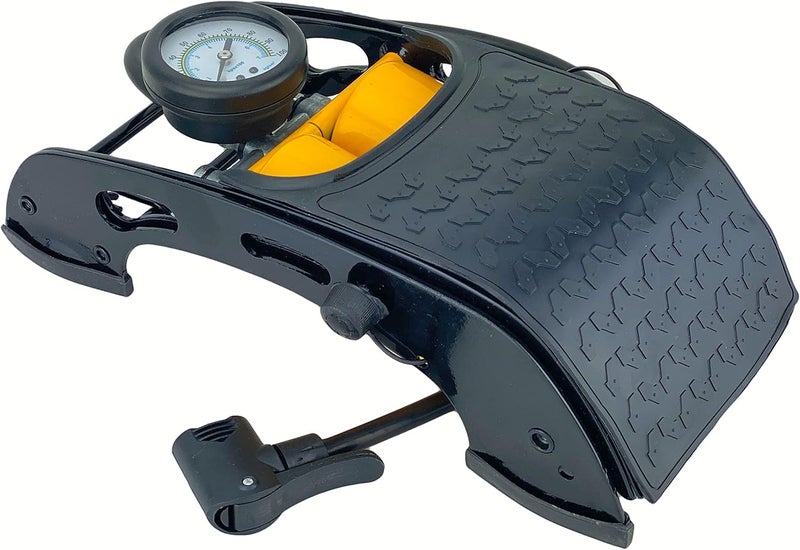 AA Twin Cylinder Foot Pump - Tyre Inflator for Cars, Motorcycles, Bicycles, and Inflatables - Image 1