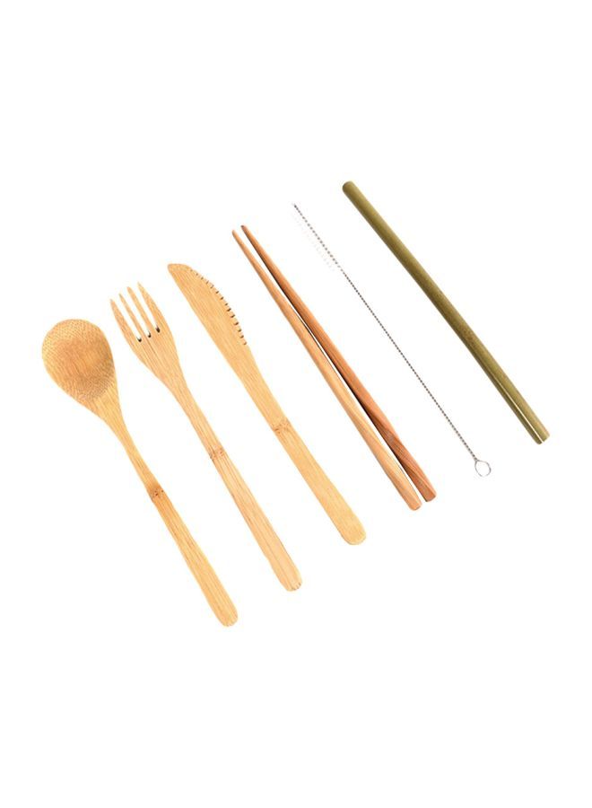 6-Piece Folding Triangle Scarf Flatware Set - Image 1