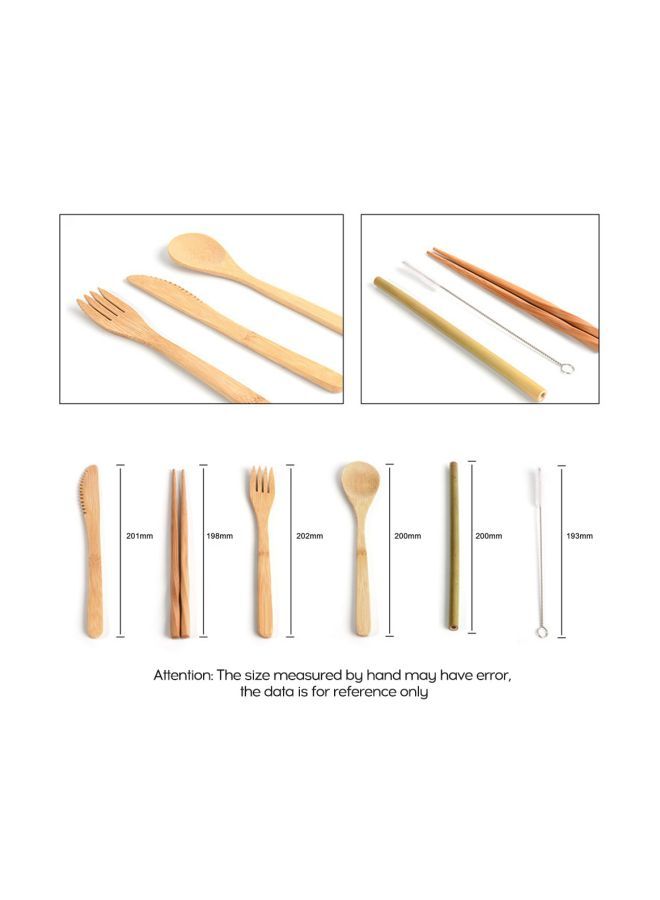 6-Piece Folding Triangle Scarf Flatware Set - Image 2