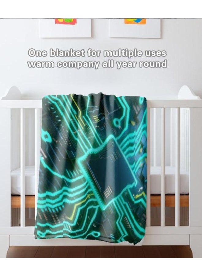 عام بطانية رقيقة من الفانيلا الكرتونية للأطفال والرضع (دافئة ومريحة، ومناسبة للنوم والألعاب) 70 سم * 100 سم - Image 5