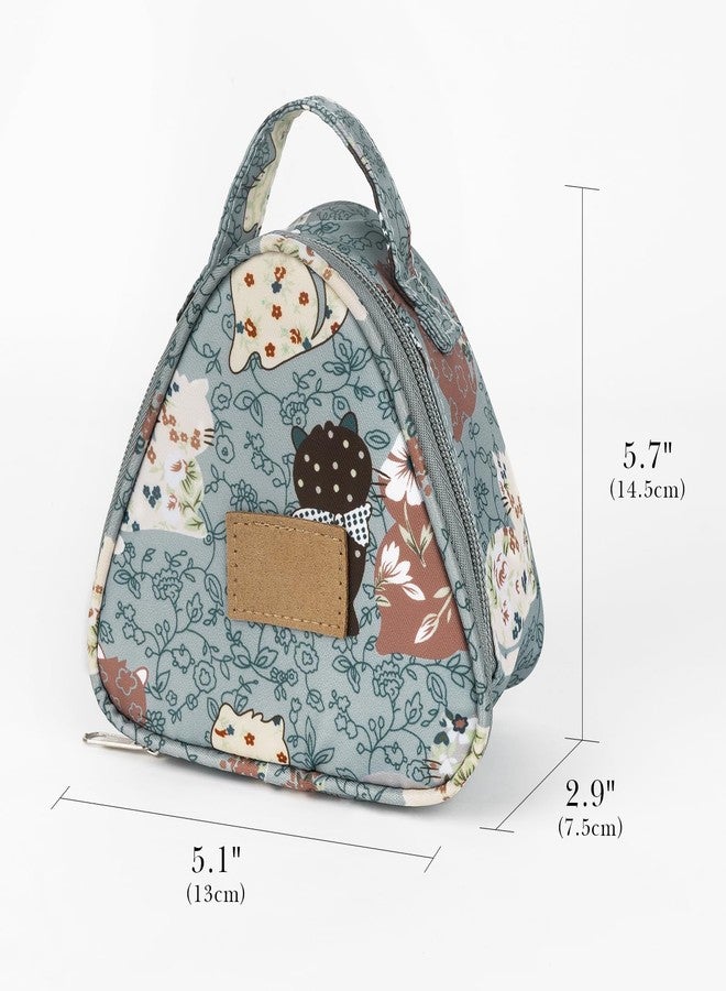 لينكيديا حقائب سندويشات صغيرة قابلة لإعادة الاستخدام من Linkidea، حقيبة تخزين وجبات خفيفة معزولة للسندويشات، صندوق غداء خفيف الوزن مقاوم للتسرب للاستخدام الخارجي للنساء (أزرق) - Image 2