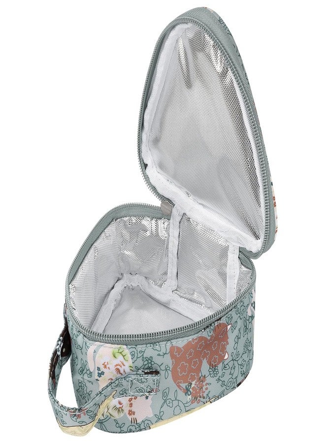 لينكيديا حقائب سندويشات صغيرة قابلة لإعادة الاستخدام من Linkidea، حقيبة تخزين وجبات خفيفة معزولة للسندويشات، صندوق غداء خفيف الوزن مقاوم للتسرب للاستخدام الخارجي للنساء (أزرق) - Image 1