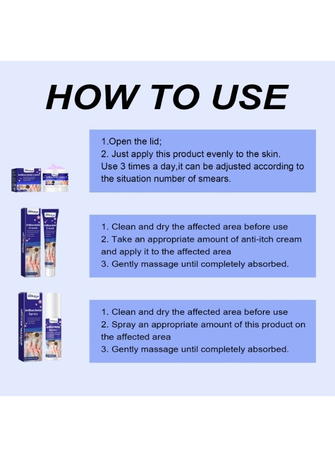 ساوث مون رذاذ مضاد للجراثيم للعلاج الصدفية أكزيما كريم مضاد للجراثيم مضاد للحكة التهاب الجلد - Image 5