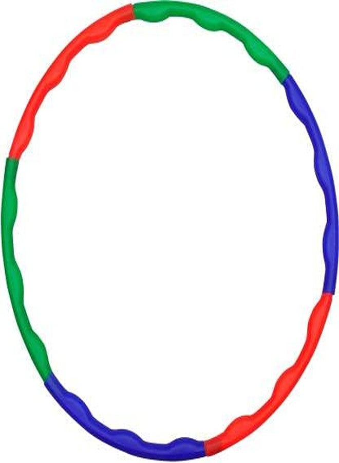 CkTech Hula Hoop Zig Zag for Adult Kids Quality Exercise Fitness Ring,8 Interlockable Pieces Multi Colour Big hola Hoop - Image 1