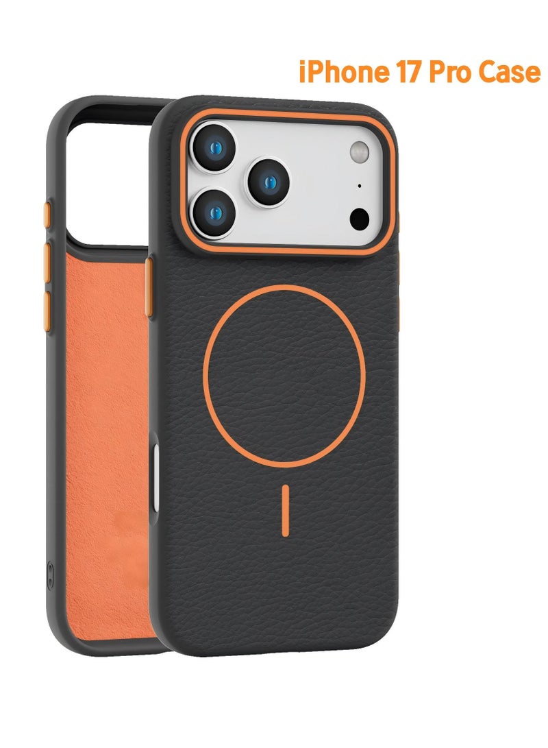 iPhone 17 Pro Case | Litchi leather texture, full-body protection, ultra-thin and shockproof | Scratch-resistant, fingerprint-resistant | Soft microfiber lining - Image 1