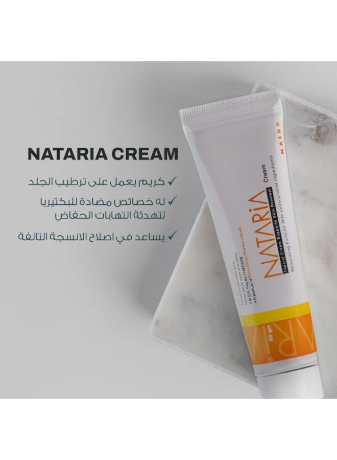 Macro Nataria Cream for Post-Operative Wounds & Burns, Antiseptic, 1st & 2nd Degree - Image 2