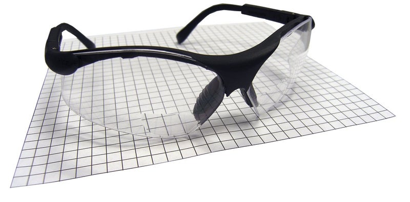 SAS Safety Sidewinder Readers Safety Glasses Black Frame  Clear 15 X Reader Lens  Polybag