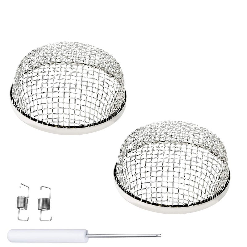 Flying Insect Screen RV Accessories 2 Pack RV Heater Vent Cover Use for Furnace Vents on Travel Trailers Motorhomes and Camper Trailers Prevents RV Vent Damage