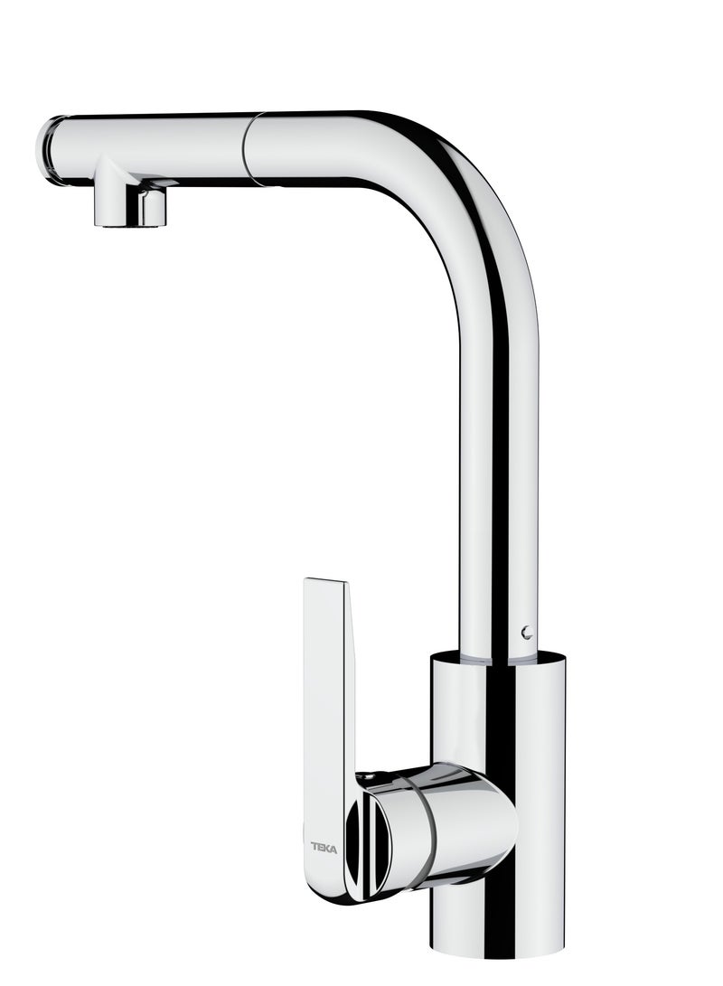 TEKA High Spout Pull-Out Kitchen Tap with Swivel Spout, Anti-Scale Aerator, and 2-Function Spray IN 938 PLUS - Image 3