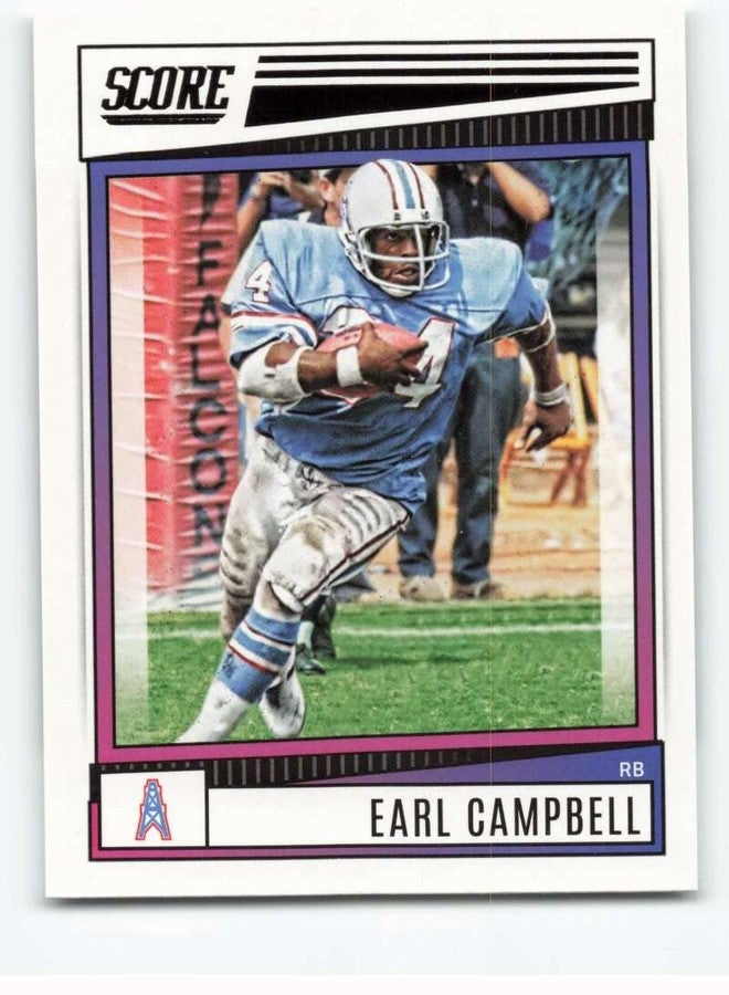 SCORE 2022 SCORE #7 EARL CAMPBELL HOUSTON OILERS FOOTBALL OFFICIAL TRADING CARD OF NFL - Image 1