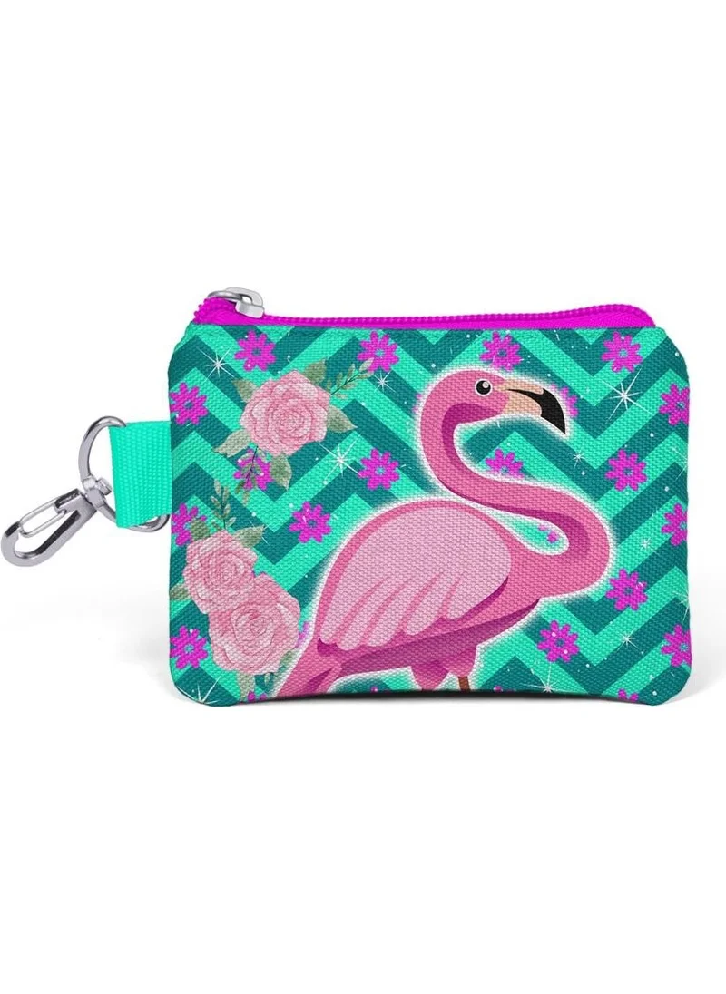 كورال هاي Kids Aqua Green Flamingo Coin Purse 21757
