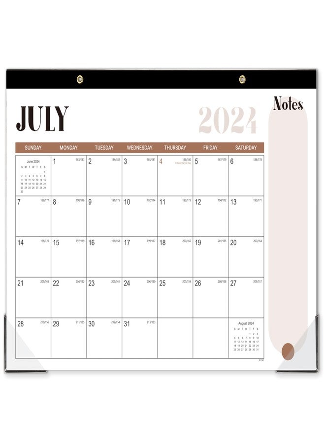 ليموم تقويم مكتبي 2024-2025 - تقويم من يوليو 2024 إلى ديسمبر 2025، مقاس 12 × 17 بوصة، تقويم مكتبي 2024-2025 مع التاريخ اليولياني والعطلات الرسمية ومساحات كبيرة - Image 1