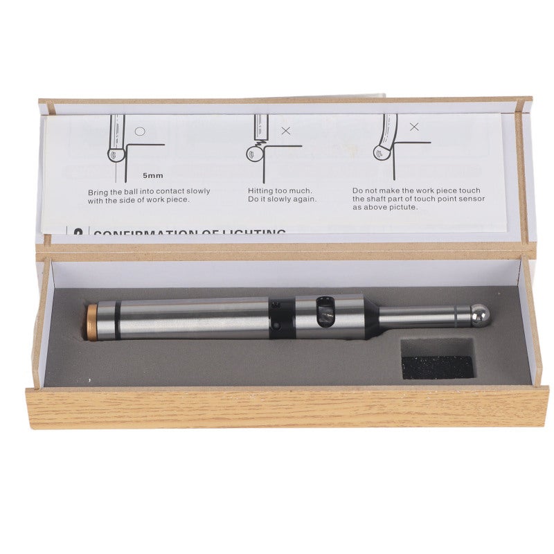 Stainless Steel Edge Finder 10mm Measuring Range High Accuracy - 0.01mm Error Durable Machining Tool for Center Positioning - Image 1