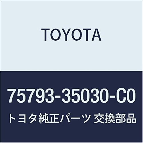 Toyota Genuine Parts Pad Fr Door Outside 7579335030C0