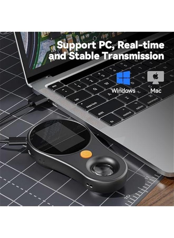 Microscope for Adult-2.0 Inch IPS Screen 100X Pocket Microscope, 3-Level Adjustable LED Lights Portable Handheld Mini Microscope,USB Connection to PC - Image 5