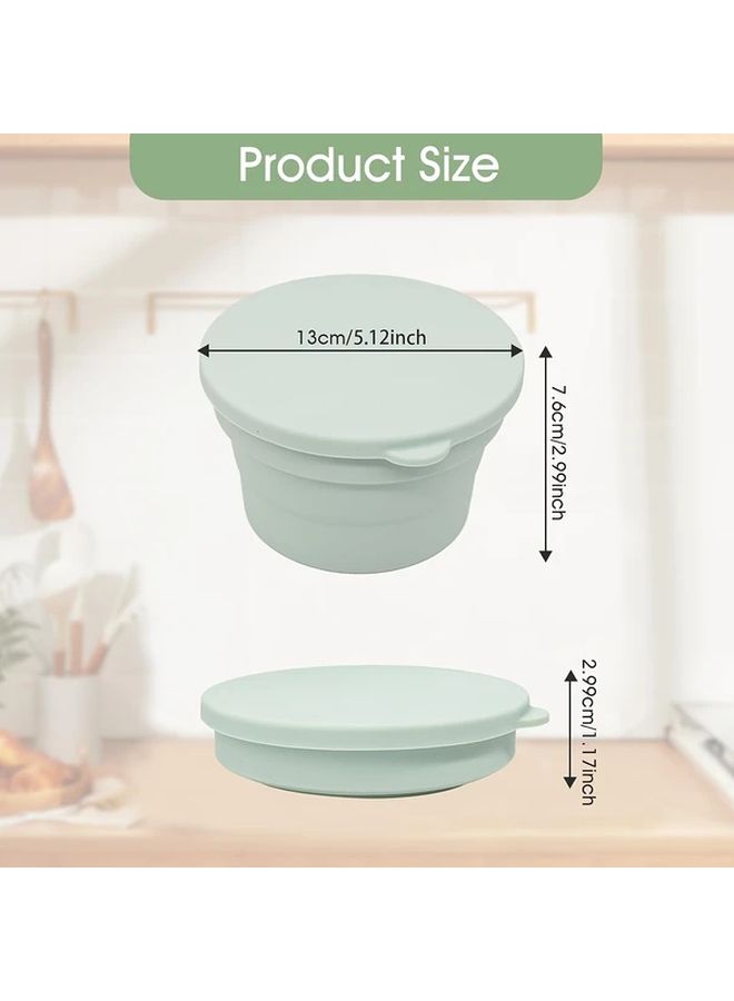 4pcs Silicone Pizza Dough Proofing Boxes with Lids Stackable Reusable Bread Storage Containers for Kitchen and Camping Food Safe Design Perfect for Pizza Making Baking Essentials - Image 3