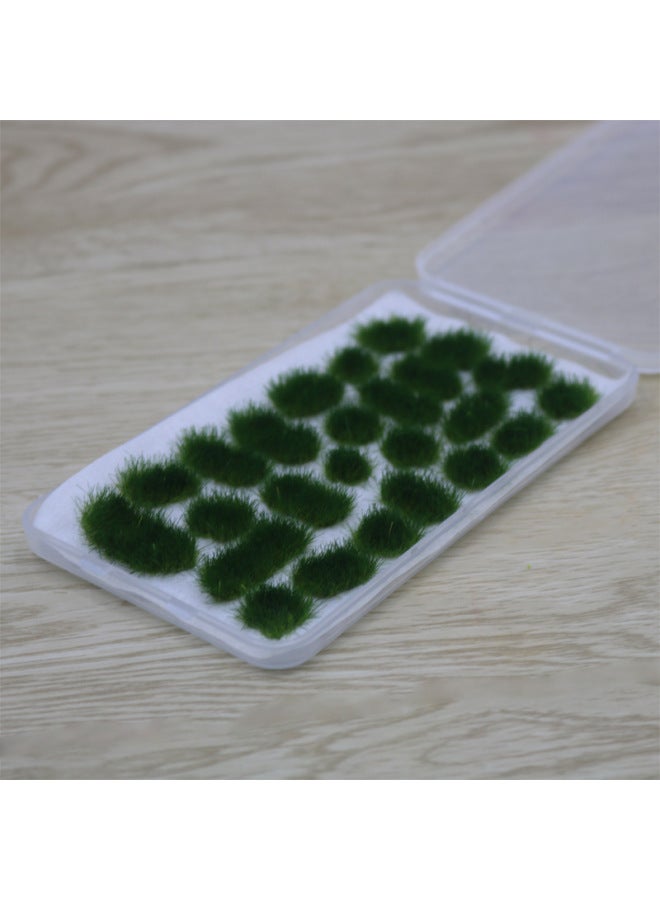 Irregular Grass Cluster (size) Model Grass Cluster Field Landscape Simulation Static Building Sand Table Material Diy Manual-Color:No. 1 (large Scale) 1 Box