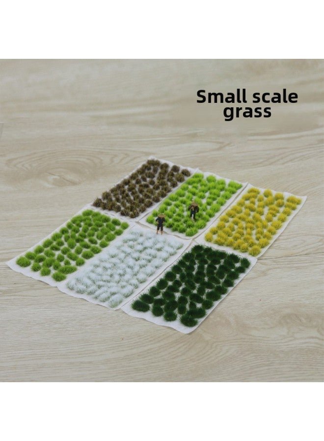 Irregular Grass Cluster (size) Model Grass Cluster Field Landscape Simulation Static Building Sand Table Material Diy Manual-Color:No. 1 (large Scale) 1 Box