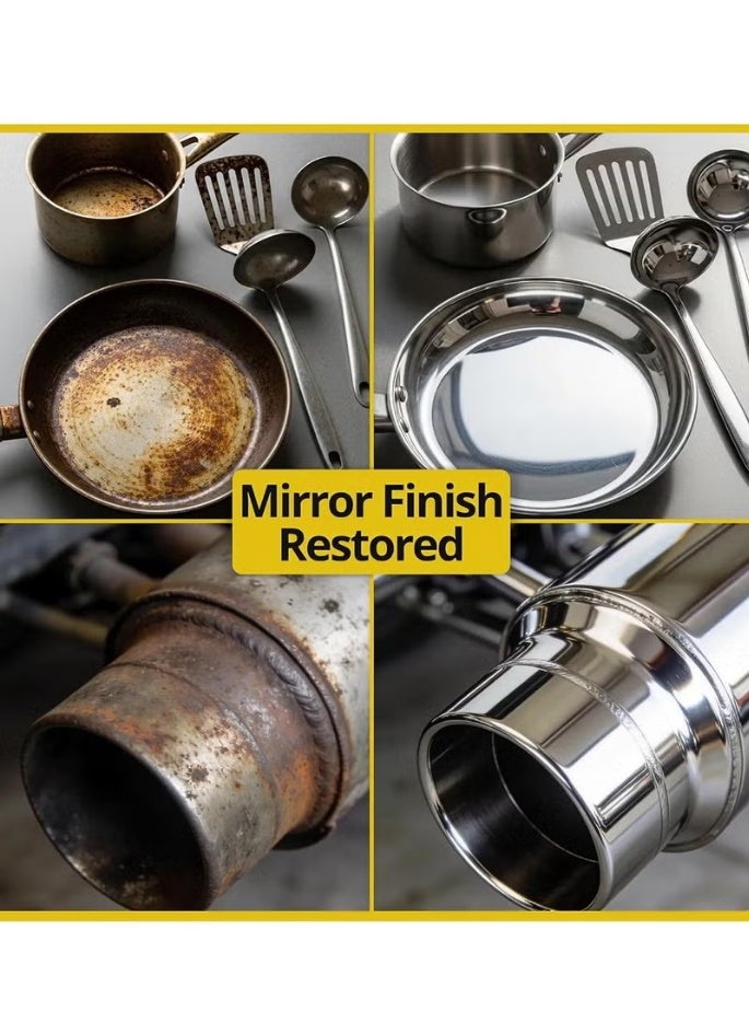 Metal Polish Cream 75ml Rust Remover Cleaner Chrome Brass Steel Shine Restorer Multi Surface Polish Paste for Car Bike Kitchen Tools - Image 4