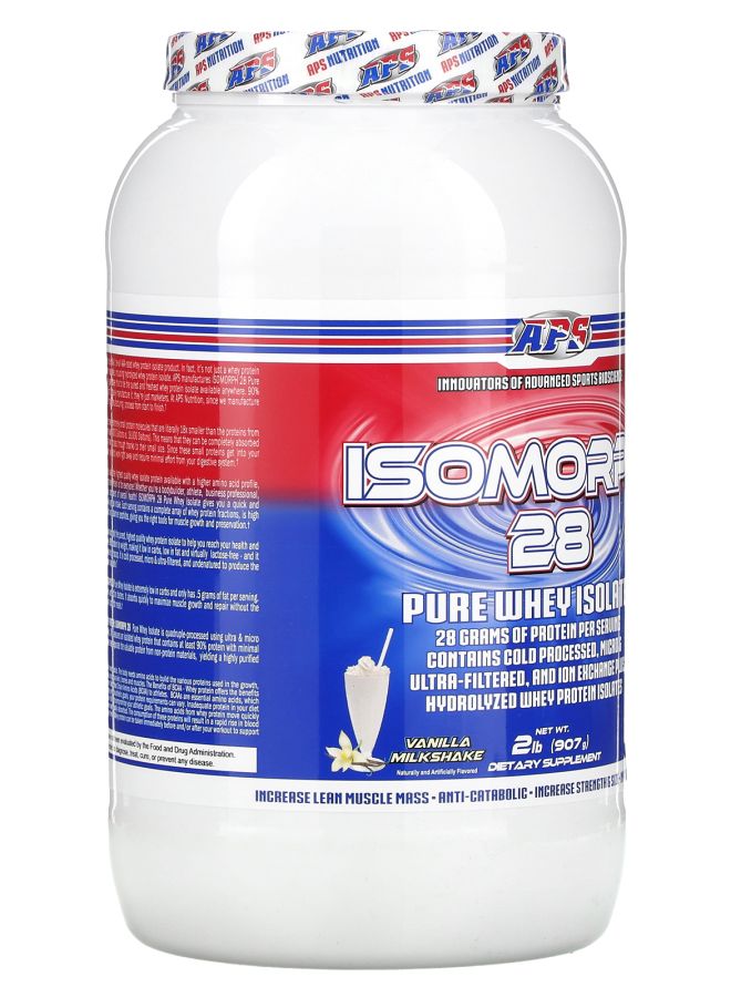 APS Isomorph 28 Pure Whey Isolate Vanilla Milkshake 2 lbs (907 g) - Image 2