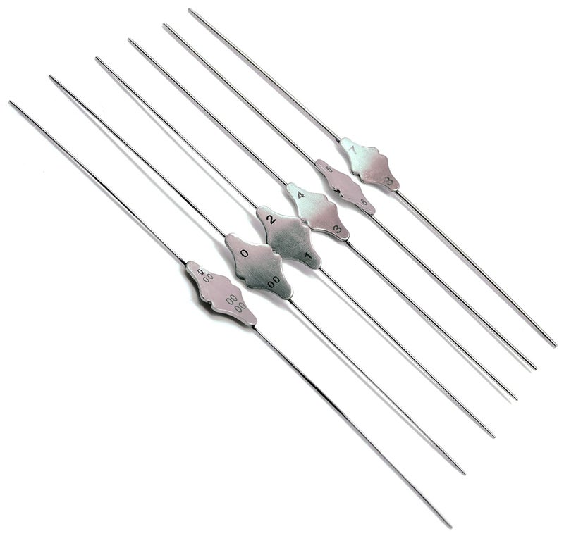 SUPERIOR INSTRUMENTS 6 Pcs Bowman Lacrimal Probe 6" Surgical Dental ENT 0000-000, 00-0, 1-2, 3-4, 5-6, 7-8 - Image 1