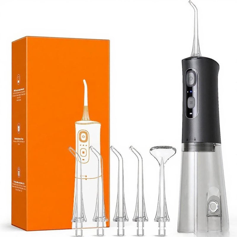 Cordless Oral Irrigator Water Dental Flosser for Teeth IPX7 Waterproof Water Flosser USB Rechargeable Teeth Cleaner Water Dental Picks 3 Modes 6 Jet Tips for Teeth Cleaning - Image 1