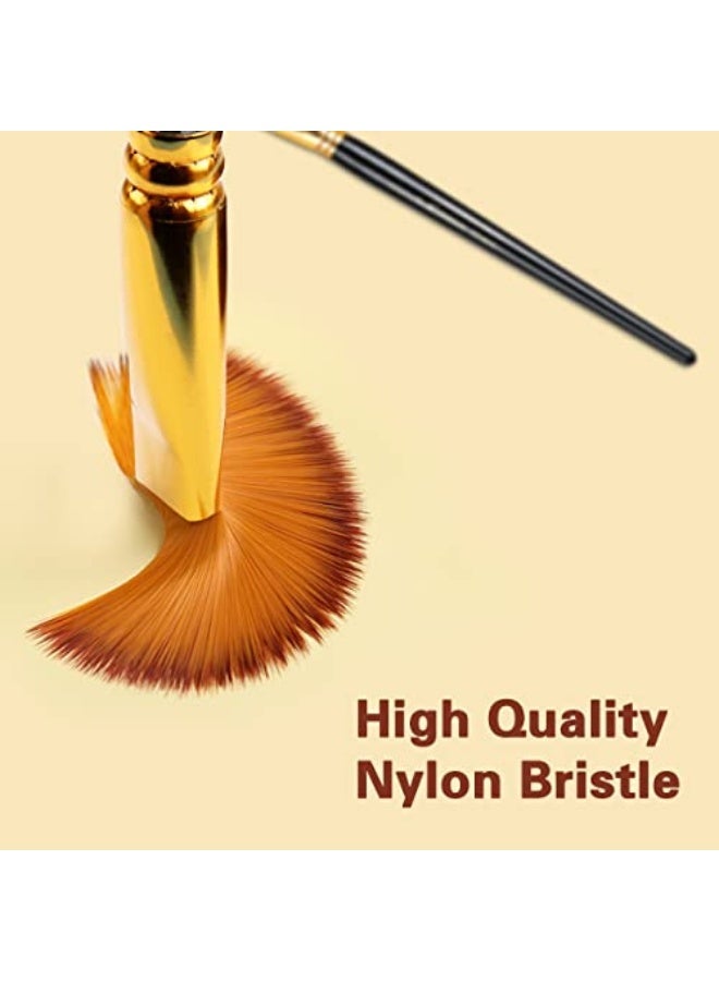 إي سي في في مجموعة فُرَش الطَّبَاعَة من ECVV، تتضمن 12 قطعة، مجموعة فُرَش احترافية للرسم على الجسم، الوجه، فن الأظافر، فُرَش للرسم للمبتدئين والخبراء، مناسبة للأطفال والبالغين. - Image 3