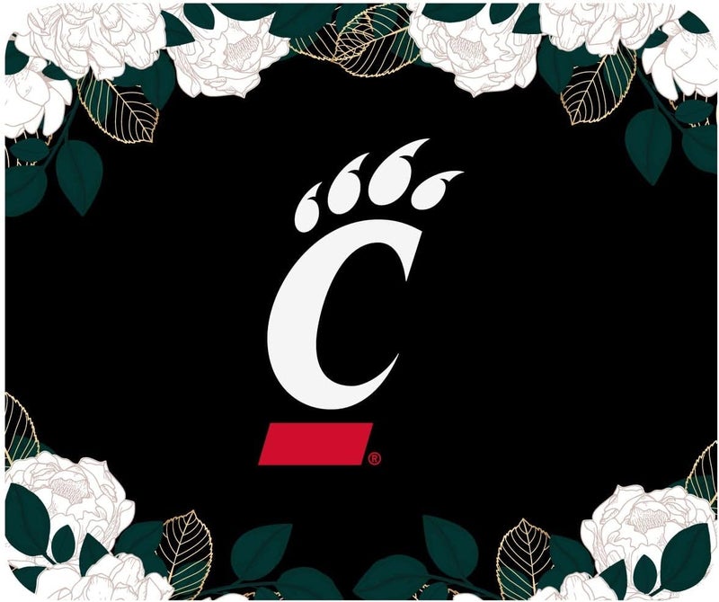 OTM Essentials Mouse Pad, Fabric, University of Cincinnati Standard/Floral White - Image 1